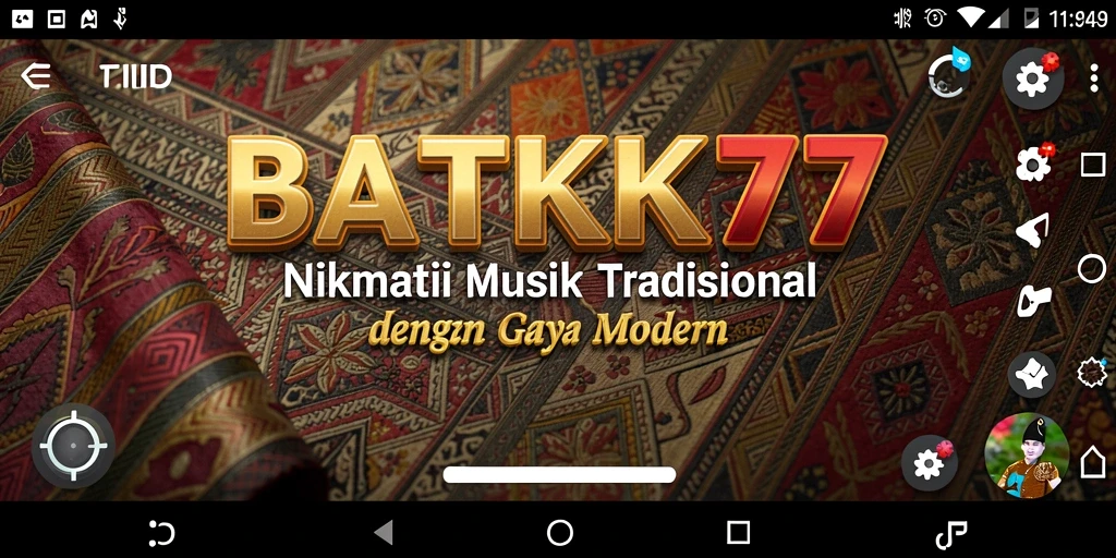Tampilan screenshot utama BATIK77 menampilkan gameplay menarik dalam bermain musik.