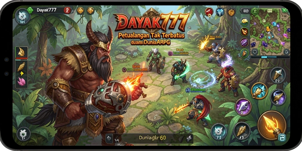 Tangkapan layar menunjukkan aksi seru dalam pertarungan ARPG.