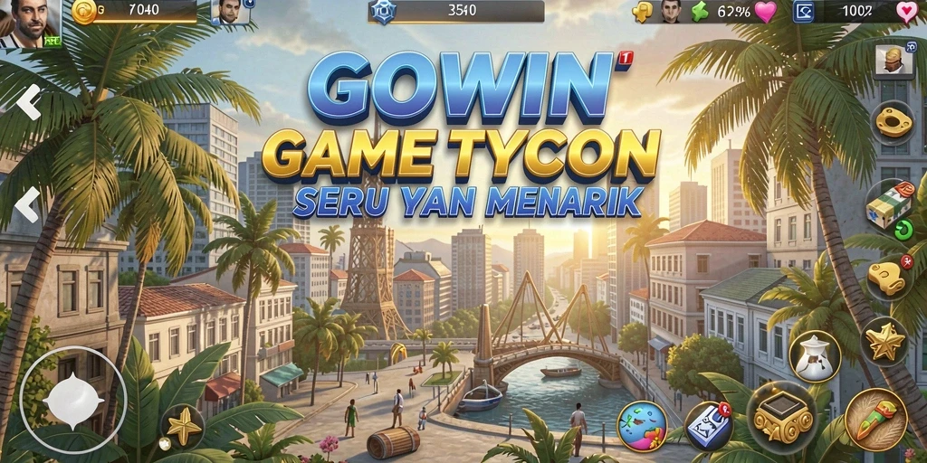 Gameplay Tycoon GOWIN yang seru dan menantang.