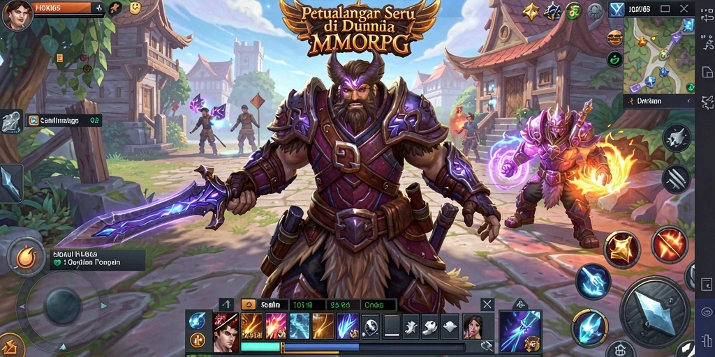 Tangkapan layar gameplay HOKI65 yang memukau dalam petualangan MMORPG.