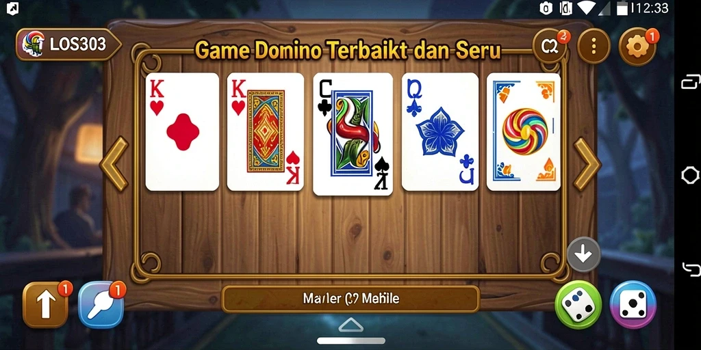 Tampilan gameplay domino yang seru dan menantang.
