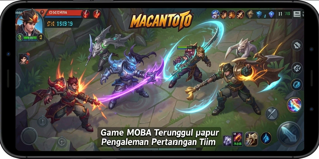 Tampilan gameplay seru dengan karakter unik dalam MACANTOTO.