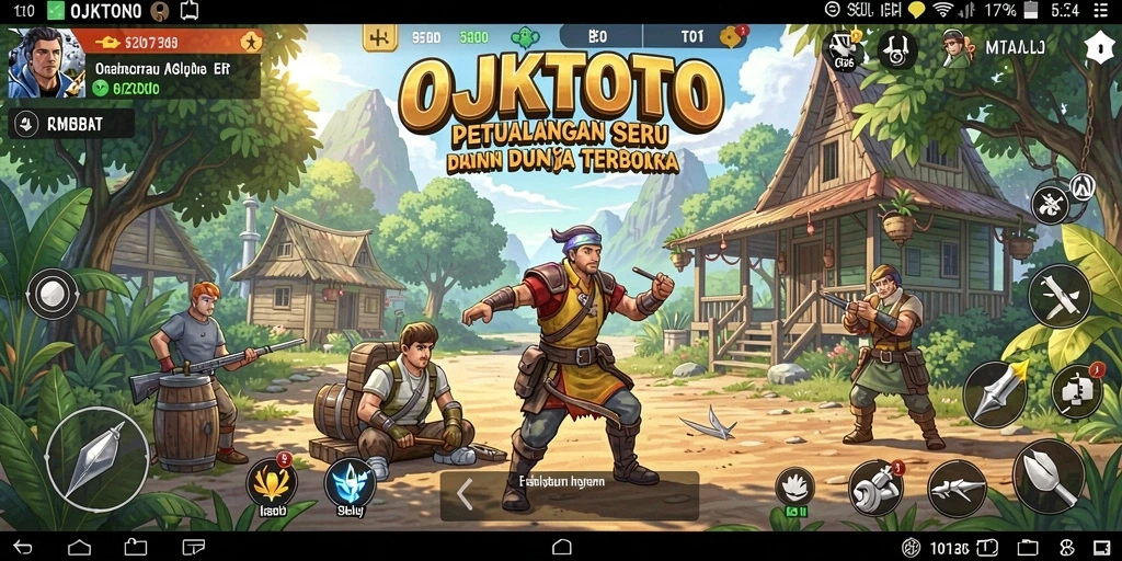Gameplay OJKTOTO yang menampilkan petualangan seru di dunia terbuka.